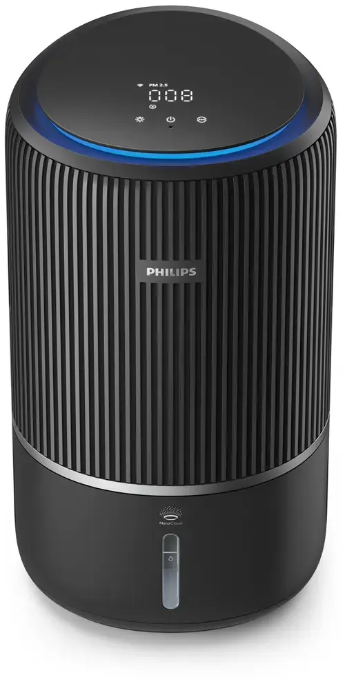 Purificator si umidificator de aer Philips PureProtect Water 3400 AC3421/13, 78 mp, Rezervor 3.2 l, Filtre HEPA si carbon activ, 43 W (Negru)