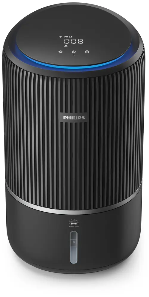 Purificator si umidificator de aer Philips PureProtect Water 3400 AC3421/13, 78 mp, Rezervor 3.2 l, Filtre HEPA si carbon activ, 43 W (Negru)