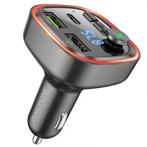 Modulator FM Bluetooth Borofone BC48, 2 x USB-A - 1 x USB-C - 1 x microSD