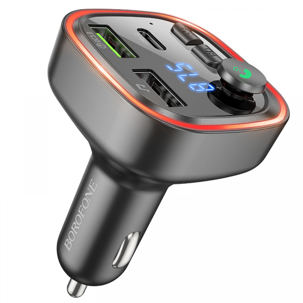 Modulator FM Bluetooth Borofone BC48, 2 x USB-A - 1 x USB-C - 1 x microSD