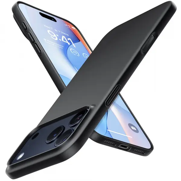 Husa MagSafe pentru Apple iPhone 17 Pro Max, Torras, SlimFit, Neagra