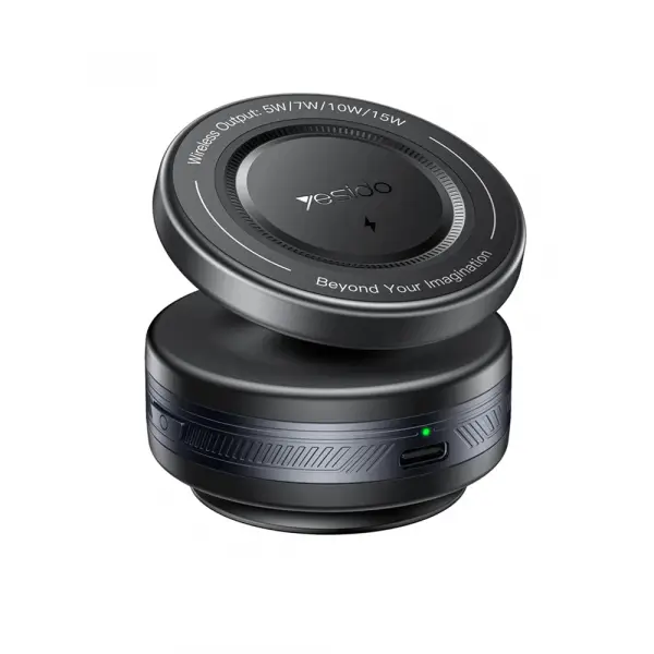 Incarcator Auto Wireless Yesido C310, 15W, 1.67A, Negru