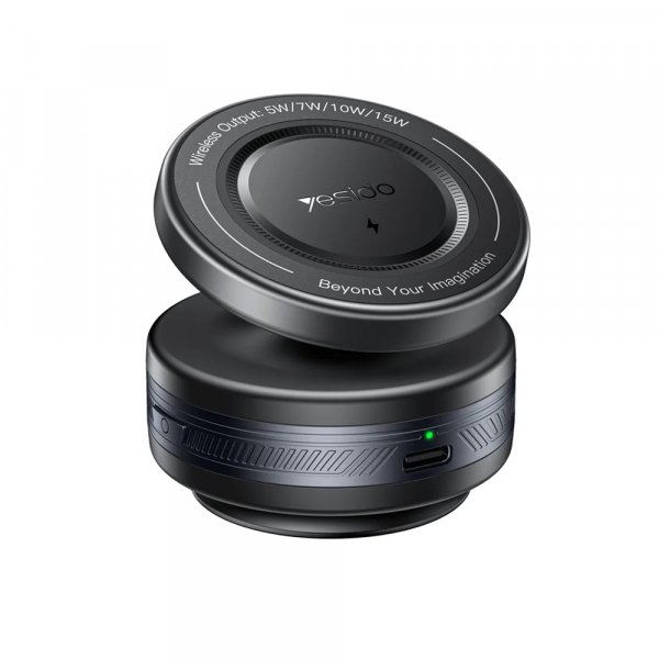 Incarcator Auto Wireless Yesido C310, 15W, 1.67A, Negru