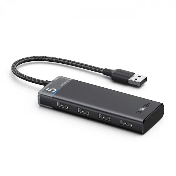 Hub USB UGREEN CM653, 4 x USB-A 3.0, Negru