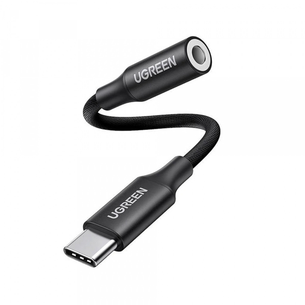 Adaptor Audio USB-C - 3.5mm UGREEN AV161, Negru