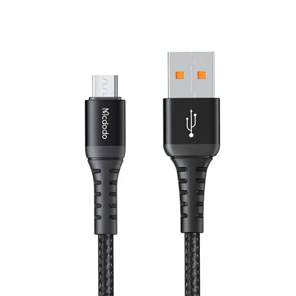 Cablu Date si Incarcare USB-A - microUSB McDodo CA-2281, 18W, 1m, Negru