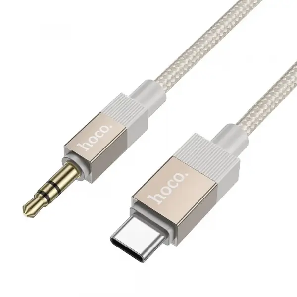 Cablu Audio USB-C - 3.5mm HOCO UPA32B, 1m, Auriu