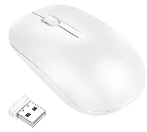 Mouse Wireless Borofone BG14 Planet, 1000dpi, Alb