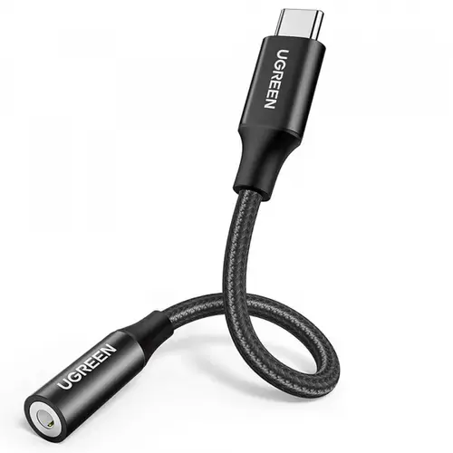 Adaptor audio UGREEN AV142, USB-C - 3.5mm (Negru)