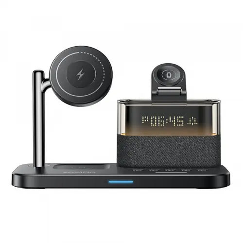 Incarcator Wireless Yesido DS37 Display 3in1, 25W, 1.67A, MagSafe, Qi Fast Wireless (Negru)