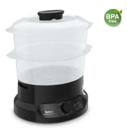 Aparat de gatit cu aburi TEFAL VC139810, 800 W, 6 L (Negru)