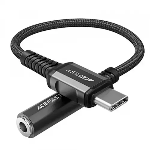 Adaptor Acefast C1-07, Audio USB-C - 3.5mm (Negru)
