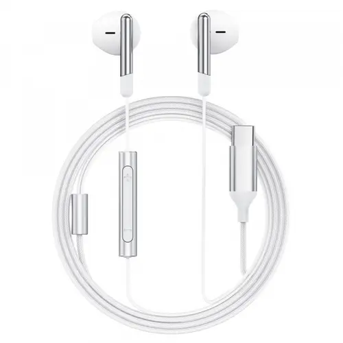 Casti Stereo Acefast L3, USB-C, 1.2m, Alb