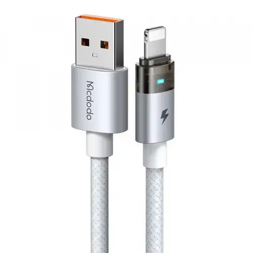 Cablu Date/Incarcare McDodo CA-6912, USB-A - Lightning, 18W, 1.2m (Alb)
