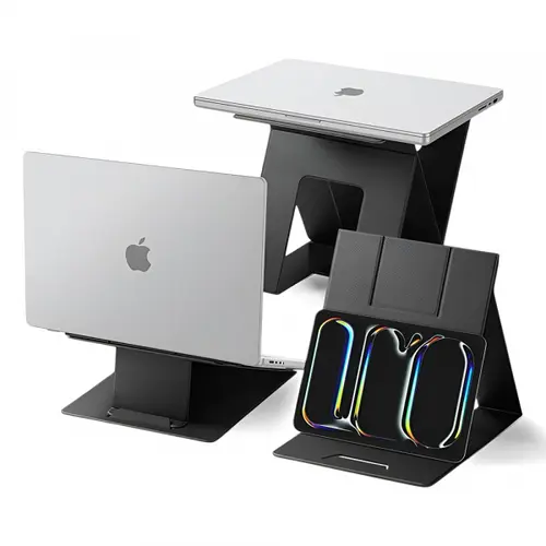 Suport Spigen AMP11119 Slim Fold LD201-S10 pentru Laptop / Tableta, Negru
