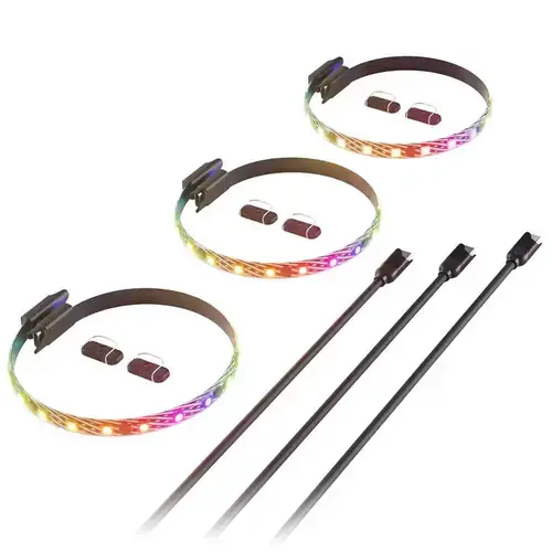 Kit iluminare carcase HYTE LS10 qRGB, 3 bucati (Negru)