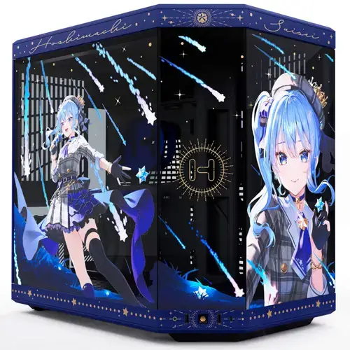 Carcasa HYTE Y70 Suisei Edition, Dual Chamber, Middle Tower, Fara sursa, Sticla Securizata, ATX + Cablu riser PCIe inclus (Albastru)