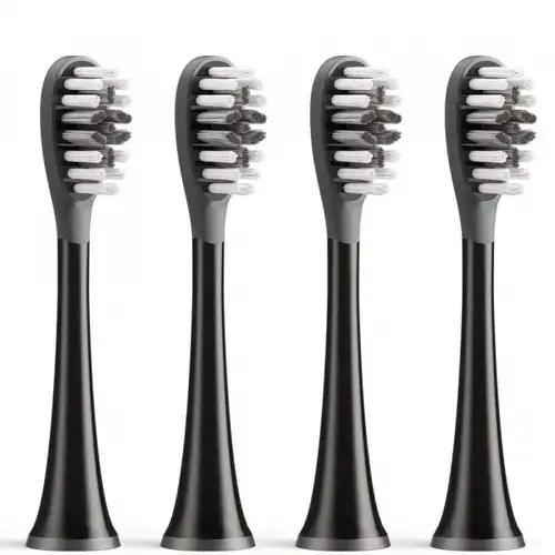 Capat Rezerva Gum Care pentru Periuta Electrica Bitvae S2 / S3, Set 4 bucati, Negru