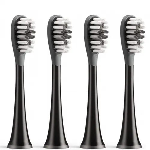 Capat Rezerva Gum Care pentru Periuta Electrica Bitvae S2 / S3, Set 4 bucati, Negru