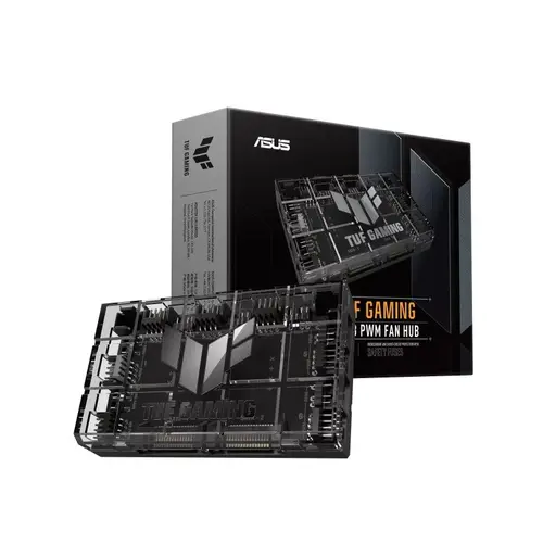 Fan HUB Controller ASUS TUF Gaming ARGB PWM Fan Hub, 4-Pin, Pana la 6 ventilatoare