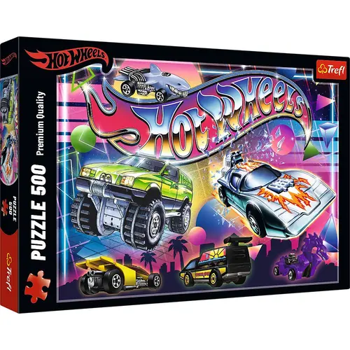 Puzzle Trefl Hot Wheels Anii 80, 500 de piese