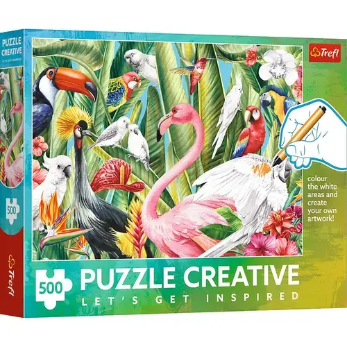 Puzzle Trefl Creative Pasari Ale Paradisului, 500 de piese