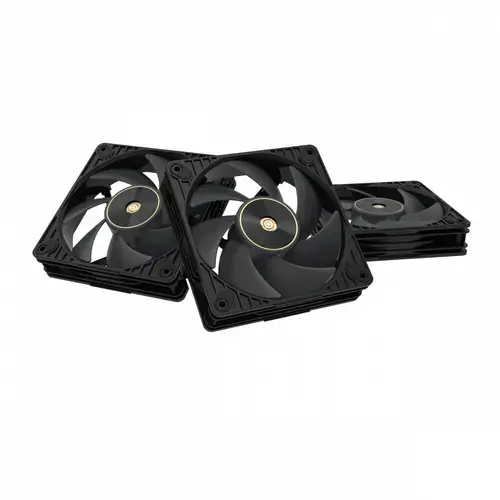 Set Ventilatoare PC ASUS ProArt PF120, 120mm, FDB, 1400-3000 rpm, 47.4-104.8 cfm, 7.3 mmH2O, 3 bucati (Negru)