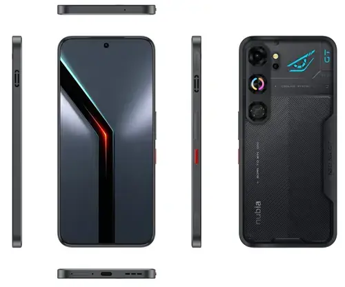 Telefon Mobil ZTE nubia Neo 5 GT, Procesor Mediatek Dimensity 7400 Octa-Core, AMOLED Capacitive touchscreen 6.8inch, 12GB RAM, 256GB Flash, Camera Duala 50 + 2, 5G, Wi-Fi, Dual Sim, Android (Negru)