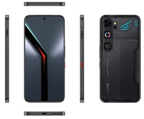 Telefon Mobil ZTE nubia Neo 5 GT, Procesor Mediatek Dimensity 7400 Octa-Core, AMOLED Capacitive touchscreen 6.8inch, 12GB RAM, 256GB Flash, Camera Duala 50 + 2, 5G, Wi-Fi, Dual Sim, Android (Negru)