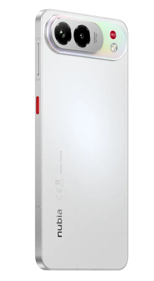 Telefon Mobil ZTE nubia Air Pro, Procesor Mediatek Dimensity 7100 Octa-Core, Ecran AMOLED 6.77inch, 8GB RAM, 512GB Flash, Camera Duala 108+2MP, Wi-Fi, 5G, Dual Sim, Android (Alb)