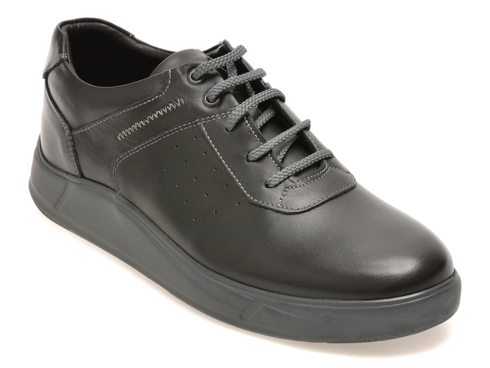Pantofi sport OTTER negri, 2055273, din piele naturala