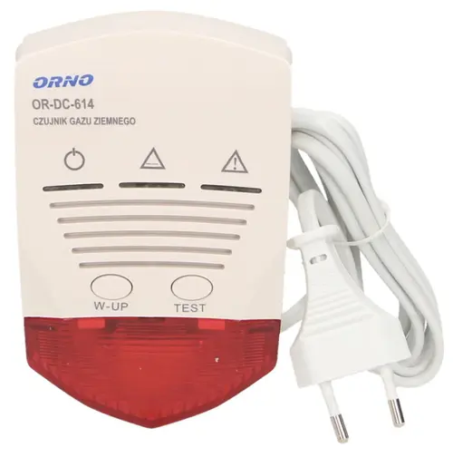 Detector gaze naturale ORNO OR-DC-614, 230V AC (Alb)
