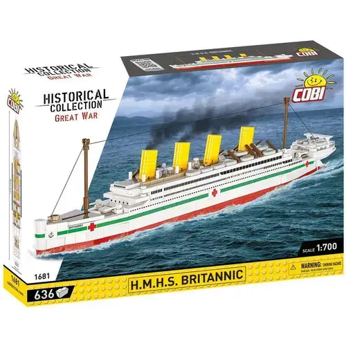 Set de Construit Cobi Klocki H.M.H.S. Britannic, 636 piese