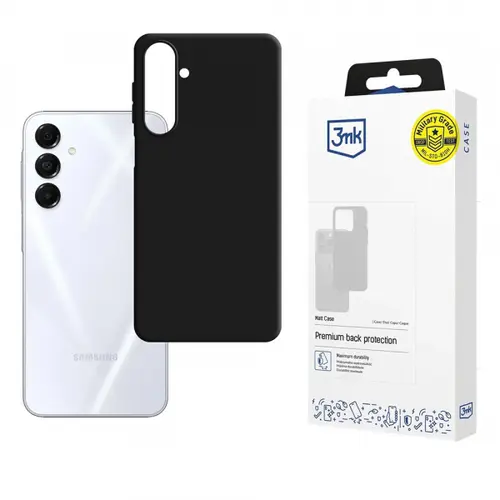 Husa pentru Samsung Galaxy A17 4G / A17 5G, 3MK, Neagra Mata