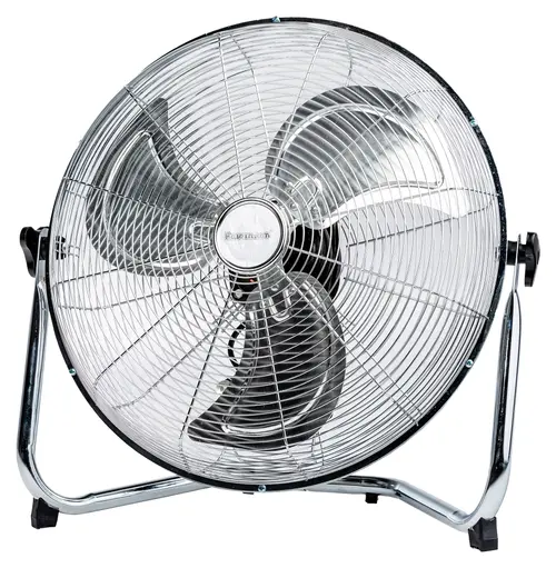 Ventilator de podea Ravanson WT-7045, 110 W, 3 viteze, 45 cm, Oscilatie orizontala (Crom/Negru)