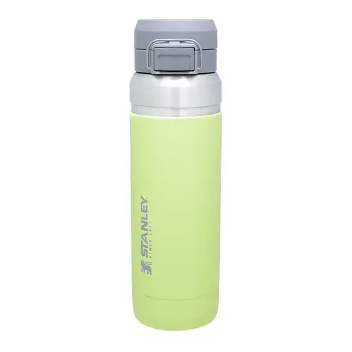 Sticla de apa Quick Flip, Stanley, Inox/Plastic, 1 l, Gri/Verde lime