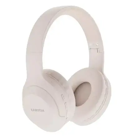 Casti Stereo Wireless Canyon BTHS-3, BLuetooth, Autonomie 15 ore (Alb)