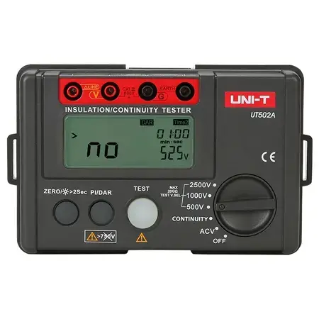 Multimetru digital UNI-T UT502A,  Ecran LCD cu iluminare din spate, Buzzer