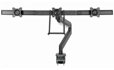 Suport birou 3 monitoare Gembird MA-DA3-03, 17” - 27”, 18 kg, VESA 75x75/100x100 (Negru)