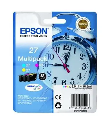 Cartus Cerneala Epson DURABrite T2705, 10.8 ml (Cyan/Magenta/Galben)