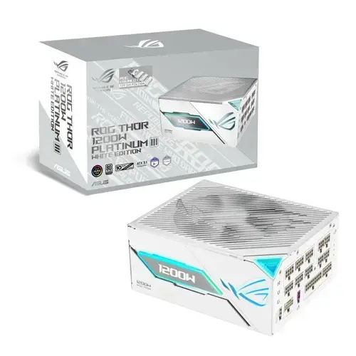 Sursa PC ASUS ROG THOR Platinum III, 1200W, RGB, 80 PLUS Platinum, ATX 3.1, Full Modulara