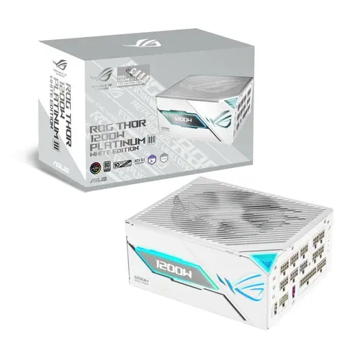 Sursa PC ASUS ROG THOR Platinum III, 1200W, RGB, 80 PLUS Platinum, ATX 3.1, Full Modulara