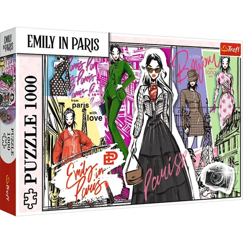 Puzzle Trefl Emily la Paris Inspiratie in Moda, 1000 de piese