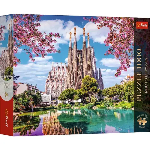Puzzle Trefl Premium Plus Photo Odyssey Sagrada Familia Barcelona Spania, 1000 de piese