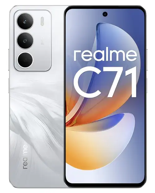 Telefon Mobil Realme C71, Procesor Unisoc T7250 Octa-core, Ecran IPS LCD 6.67inch, 4GB RAM, 256GB Flash, Camera 50 MP, Wi-Fi, 4G, Dual SIM, Android (Alb)