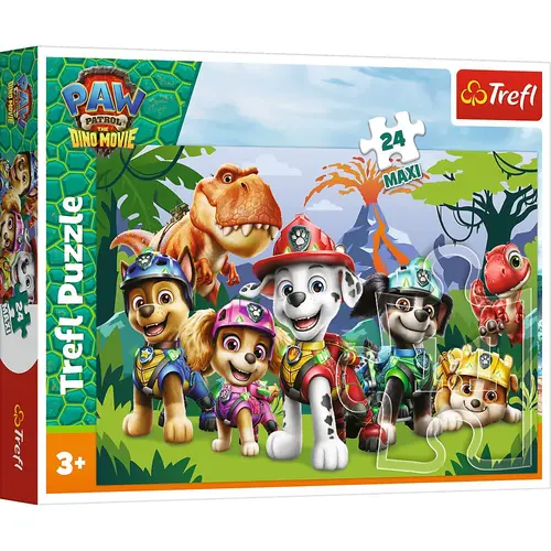 Puzzle Trefl Maxi Patrula Catelusilor Prietenie Preistorica, 24 de piese