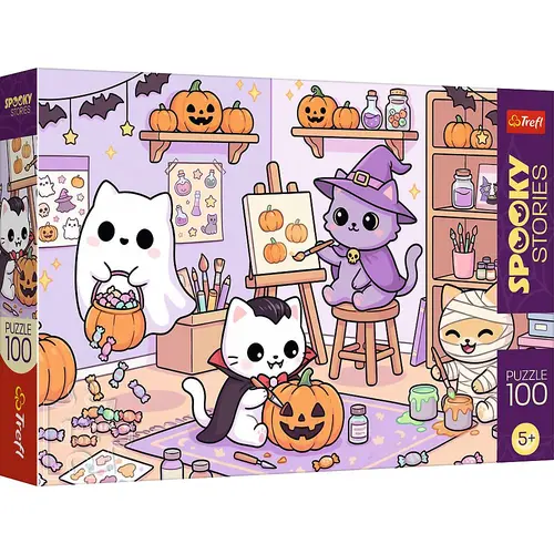 Puzzle Trefl Povesti Infricosatoare Micul Atelier de magie, 100  de piese