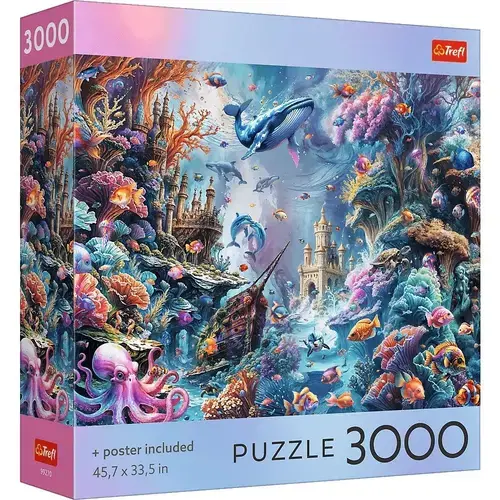 Puzzle Trefl Colectia SUA Viata Subacvatica, poster inclus, 3000 de piese