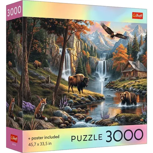 Puzzle Trefl Colectia SUA Natura Salbatica, poster inclus, 3000 de piese