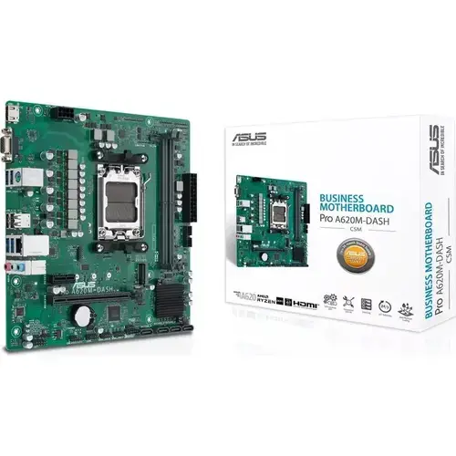 Placa de baza ASUS A620, A620M-DASH-CSM, AM5, MicroATX, DDR5